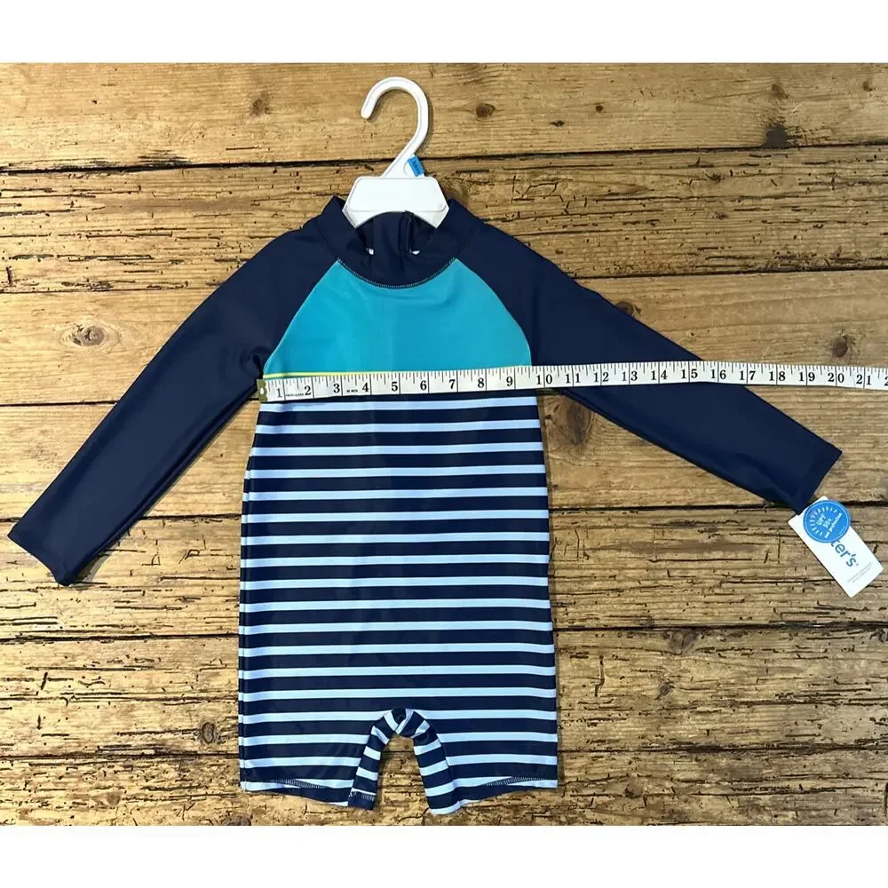Carters Baby Boy Multicolor Striped Rash Guard Size 24m NWT